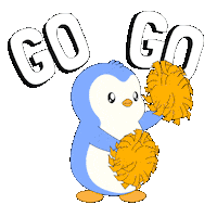 Happy Lets Go Sticker by Pudgy Penguins