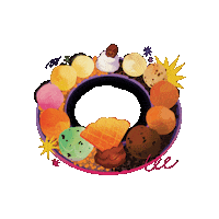 demetresofficial demetres demetres desserts ice cream flight demetres ice cream Sticker
