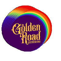 GoldenRoadGathering music festival concert golden Sticker