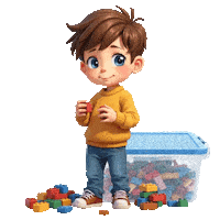Boys Girls Legos Sticker