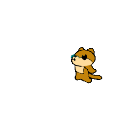 Yusuke758 飛ぶ カワウソ 今行く フライングカワウソ Sticker
