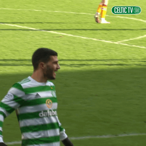 Goal Celeb GIF by Celtic Football Club