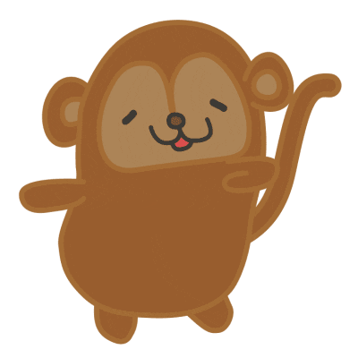 rubenverymuch dancing monkey prancing shaking booty Sticker