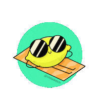 vilelasketch cool summer sun chill Sticker