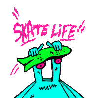 Wipe Out Spin Sticker by Nuttz