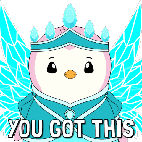 You Got This Do It Sticker by Pudgy Penguins