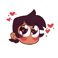 battii_art love heart the owl house luz noceda Sticker