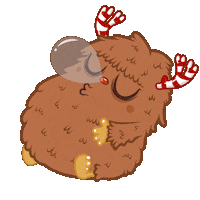 merry christmas sleeping Sticker by Matucha