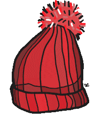 Winter Hat Sticker