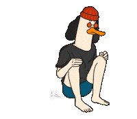 Uglyducklink duck bebek duckling uglyduckling Sticker