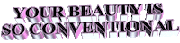pink moving text Sticker by AnimatedText