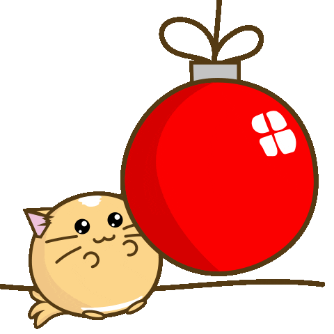 Happy Cat Sticker by Fuzzballs
