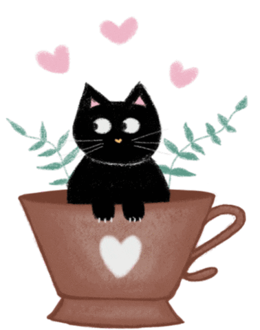 Cat Mug Sticker