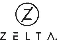 zeltadesign logo text bounce architecture Sticker