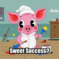 Baking Sweet Success GIF by The Pigasso