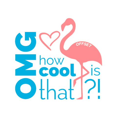 flamingo omg Sticker by OFFSET Nutrition