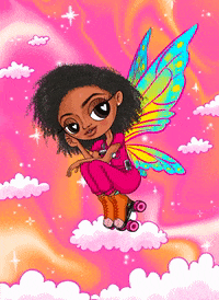 Roller Skating GIF by Camilla Art Illustrations