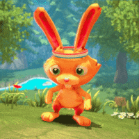 SeashellStudio running video game steam hare GIF