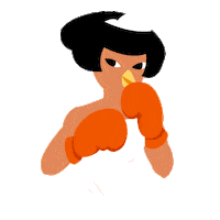 joinxo fight kiss games boxing Sticker