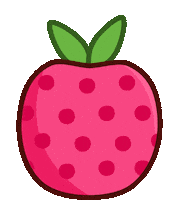 Red Berry Strawberry Sticker by BEARISH