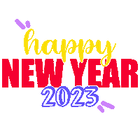 Happy New Year Sticker by Edna Odetta