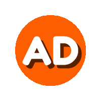 Instagram Orange Sticker