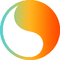 Yin Yang Rainbow Sticker by Free & Easy