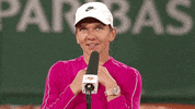 Happy Simona Halep GIF by Roland-Garros