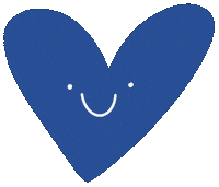 Blue Heart Sticker