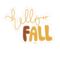 Fall October Sticker