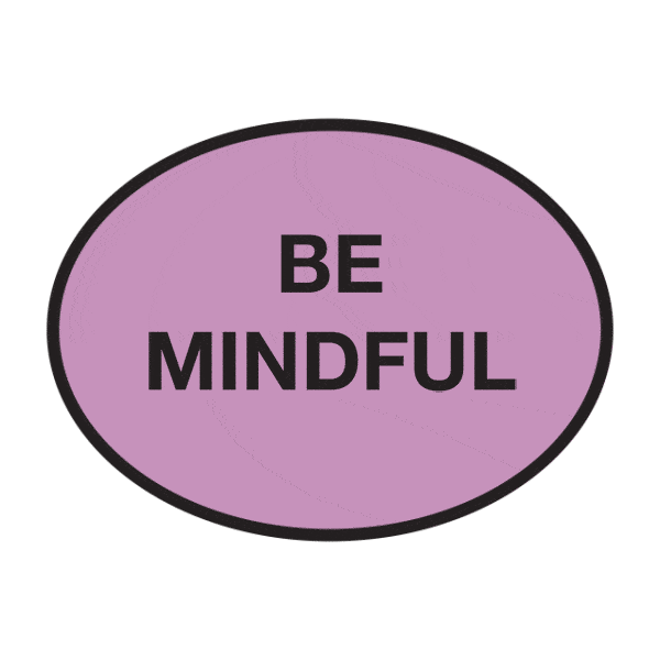 Meditation Lilac Sticker by Beci Orpin