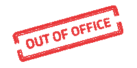 out of office work Sticker by JAMwerkt