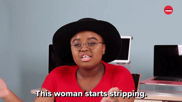 This Woman Starts Stripping