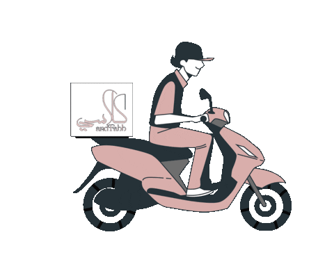 Motorcycle Racing Delivery Sticker by classyandfabb