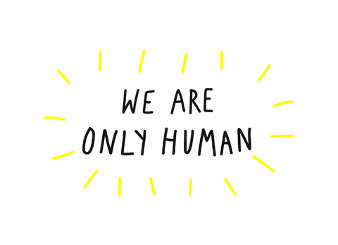 Note We Are Only Human GIF by J
