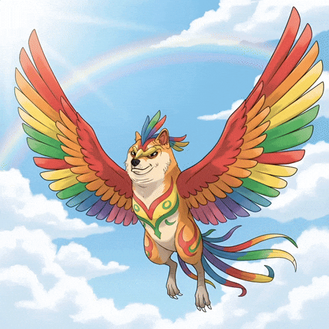 Flying Shiba Inu GIF by Doge Pound