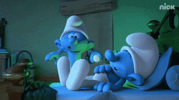 The Smurfs Running GIF by Nickelodeon