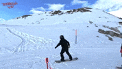 Ateez Snowboarding GIF