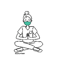 Physician Assistant Yoga Sticker by FIGS