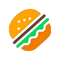 Burger Sticker