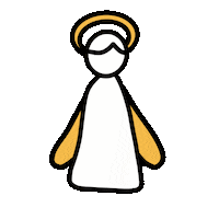 Angel Sticker by Karmandala