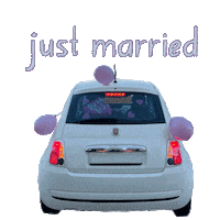 Just Married Love Sticker