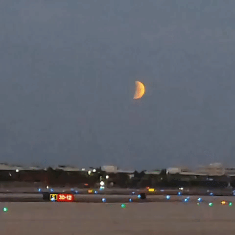 Miami Sees Partial Lunar Eclipse