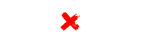 X Cross Sticker by BALR.