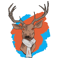 Hacettepe Red Deers Sticker by Hacettepe University Department of Graphic Design