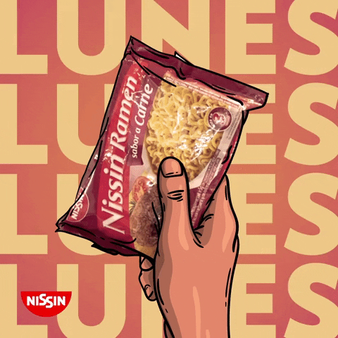 Nissinarg giphyupload ramen lunes carne GIF