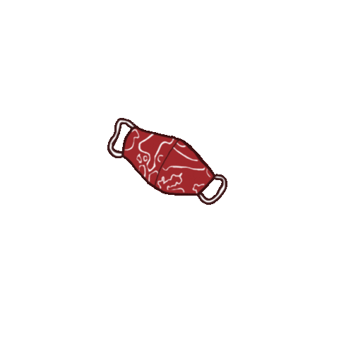 eurekaofficial red mask indonesia eureka Sticker
