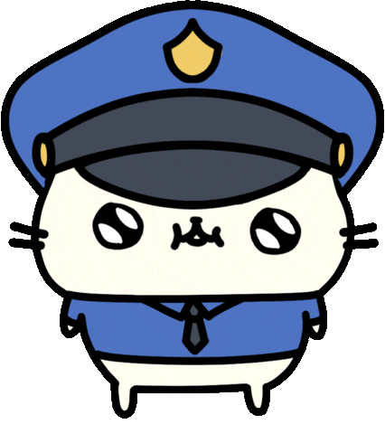 Police Hamster Sticker