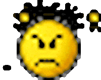 unhappy Sticker