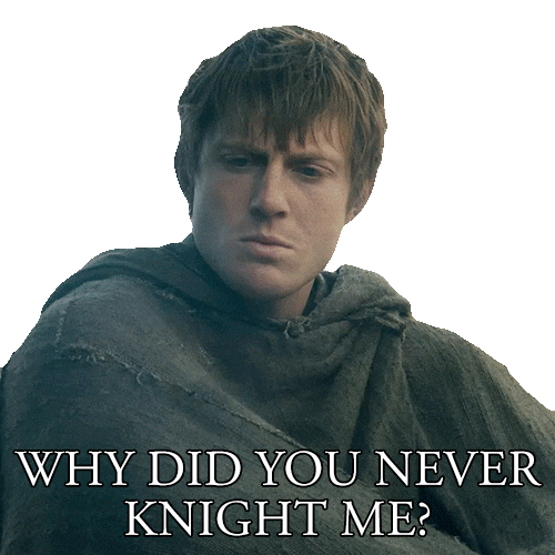 A Knight Of The Seven Kingdoms Question Sticker by Game of Thrones